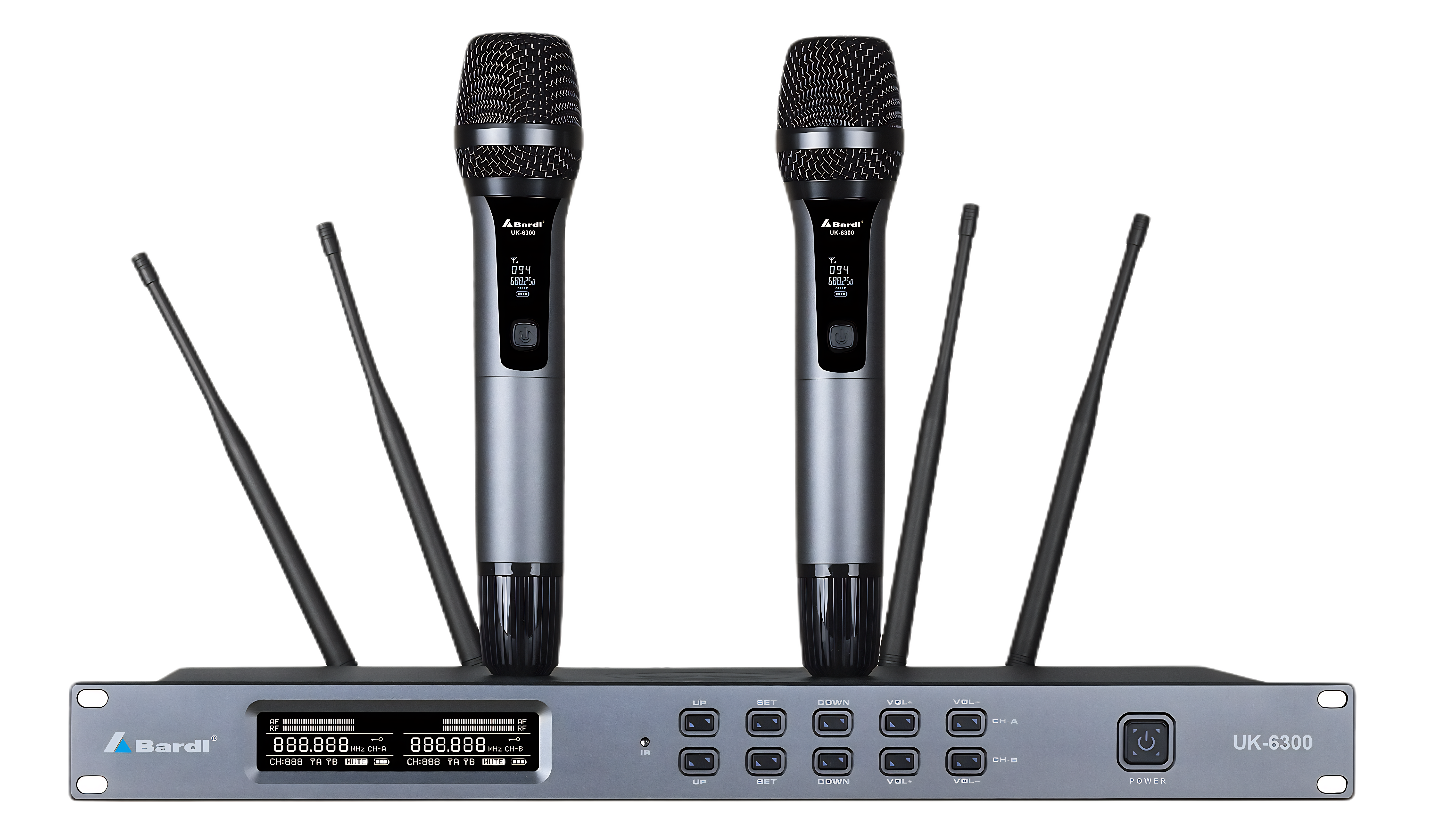 无线麦克风 UK-6300 一拖二无线麦克风